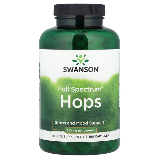 Swanson, Full Spectrum® Hops, 310 mg, 180 Capsules - Image 1