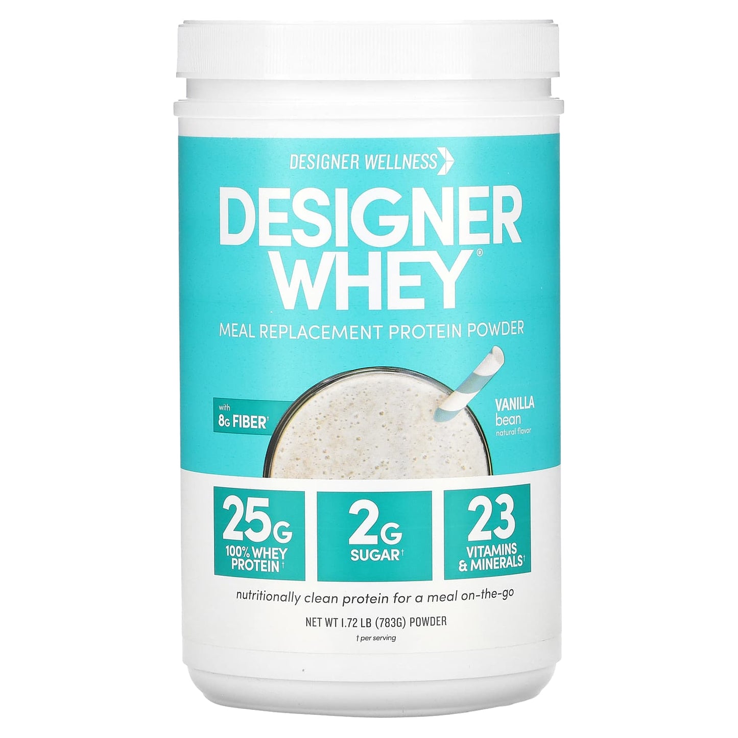 Designer Wellness Vanilla Bean Meal Replacement Protein Powder - 1.72 lb - Image 1