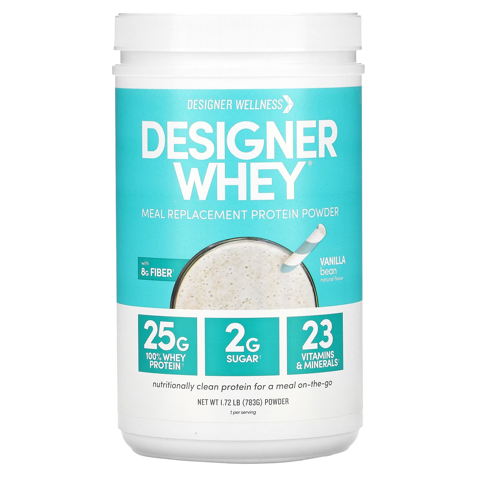 Designer Wellness Vanilla Bean Meal Replacement Protein Powder - 1.72 lb - Image 1