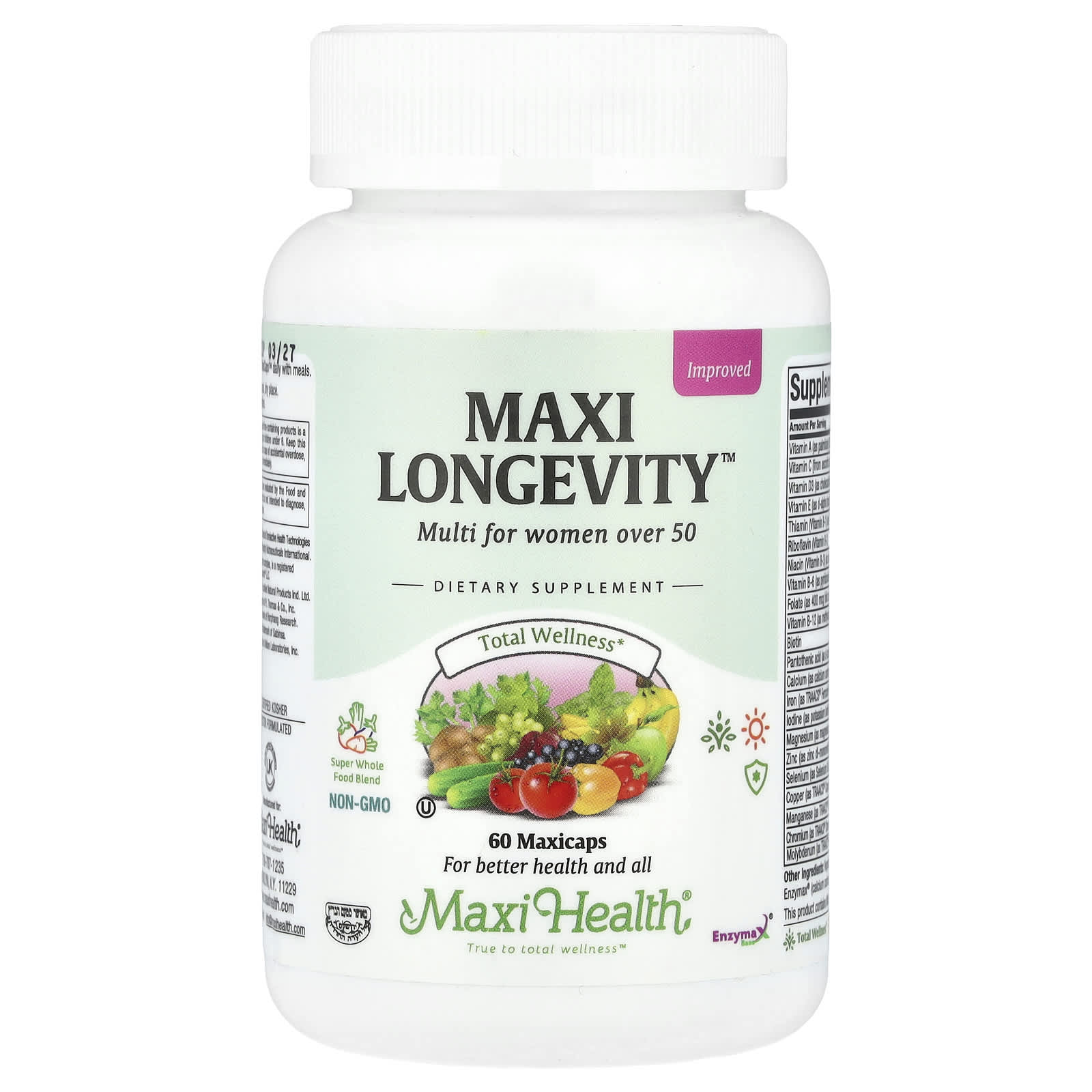 Maxi Health, Maxi Longevity™, Multi For Women Over 50, 60 Maxicaps - Image 1