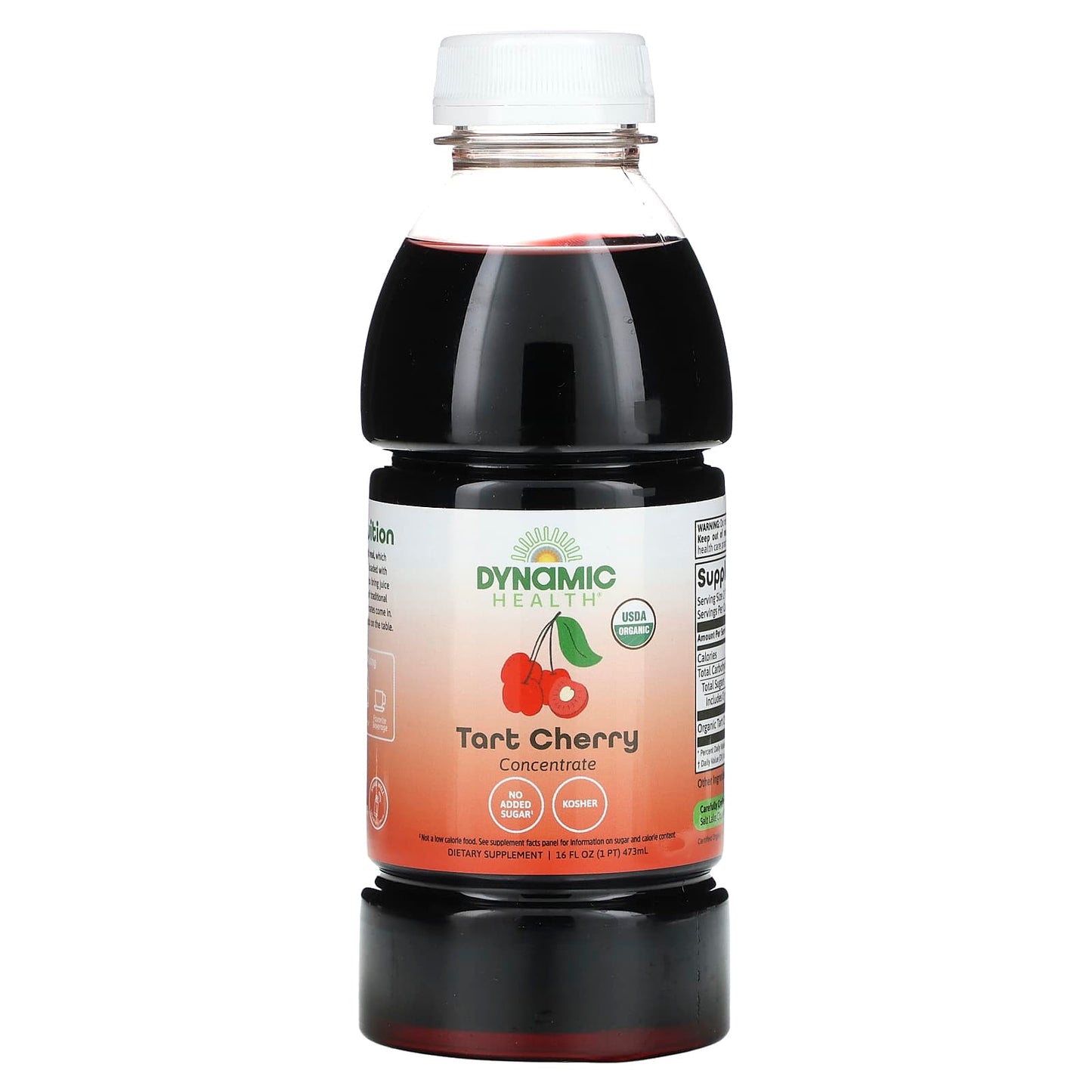 USDA Organic Tart Cherry Concentrate 473ml by Dynamic Health - Image 1