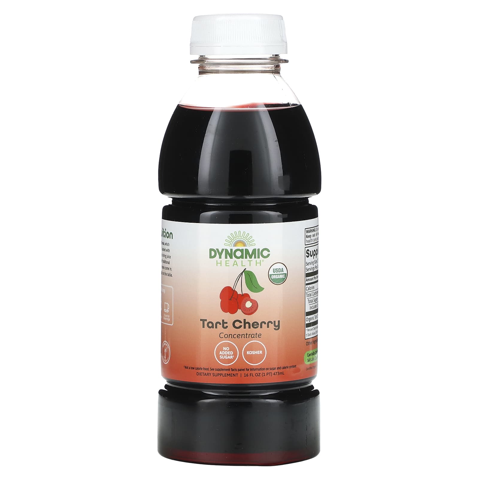 USDA Organic Tart Cherry Concentrate 473ml by Dynamic Health - Image 1