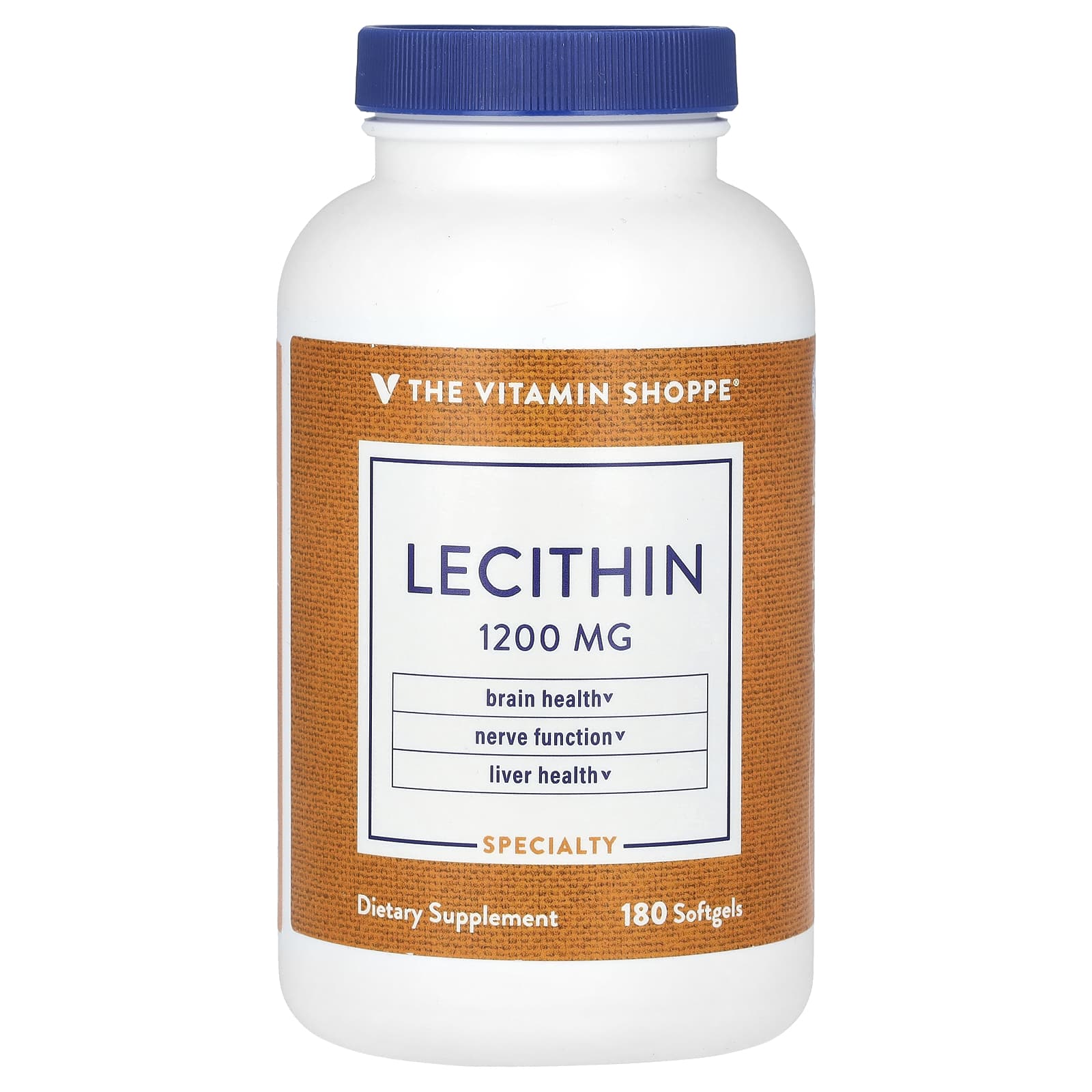 The Vitamin Shoppe, Lecithin, 1,200 mg, 180 Softgels - Image 1