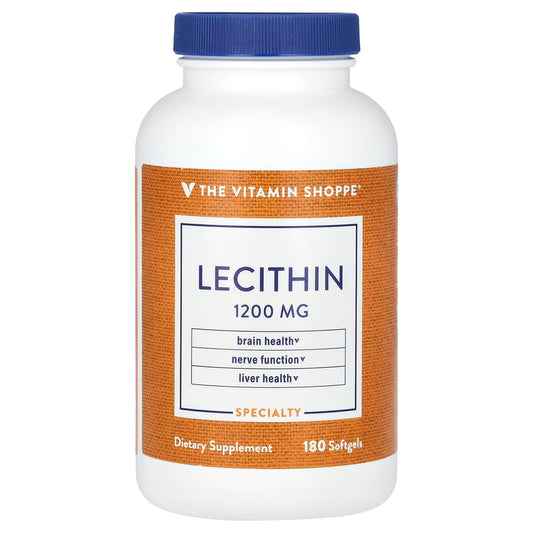 The Vitamin Shoppe, Lecithin, 1,200 mg, 180 Softgels - Image 1