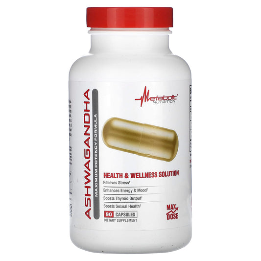 Metabolic Nutrition, Ashwagandha, 90 Capsules - Image 1