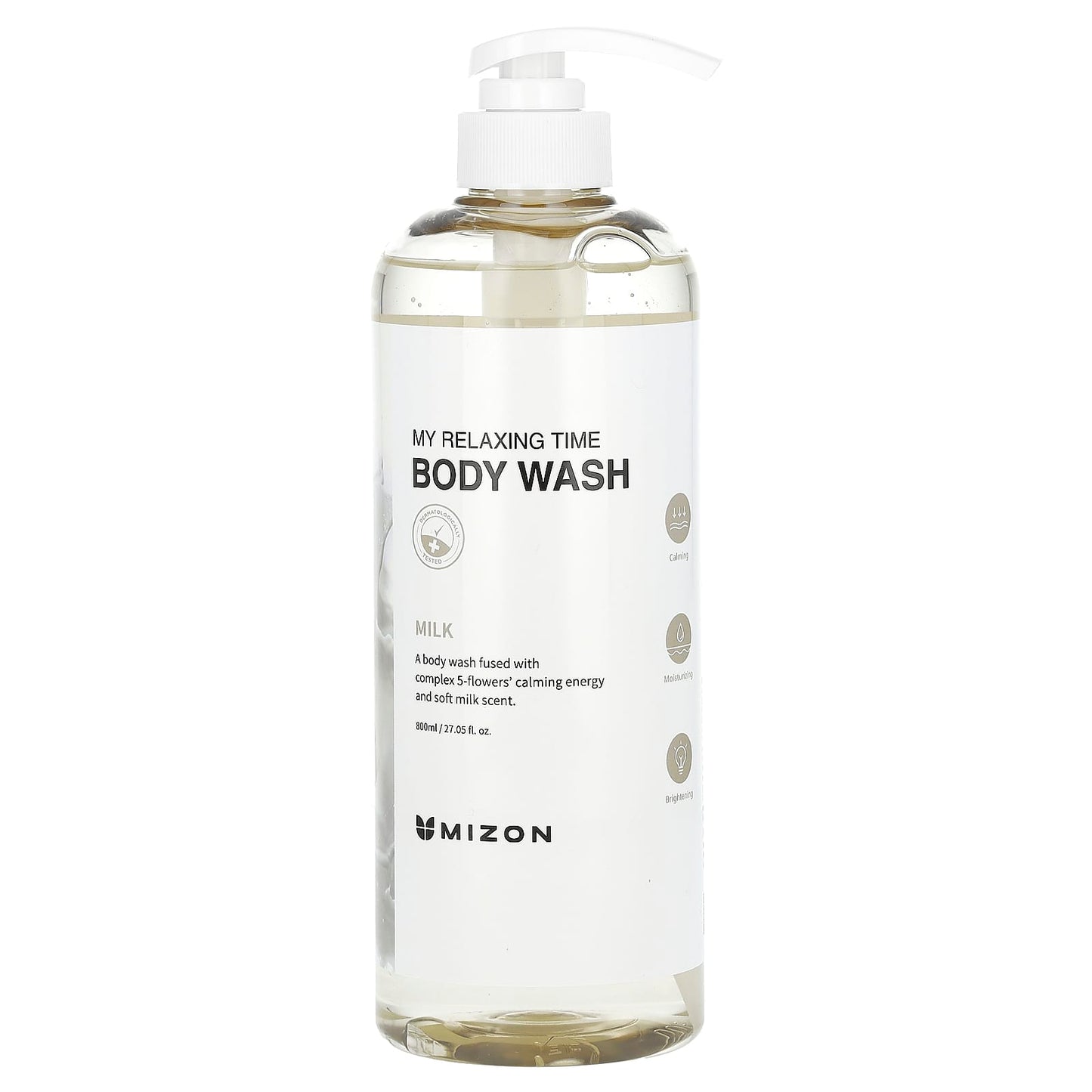 Mizon, My Relaxing Time, Body Wash, Milk, 27.05 fl oz (800 ml) - Image 1