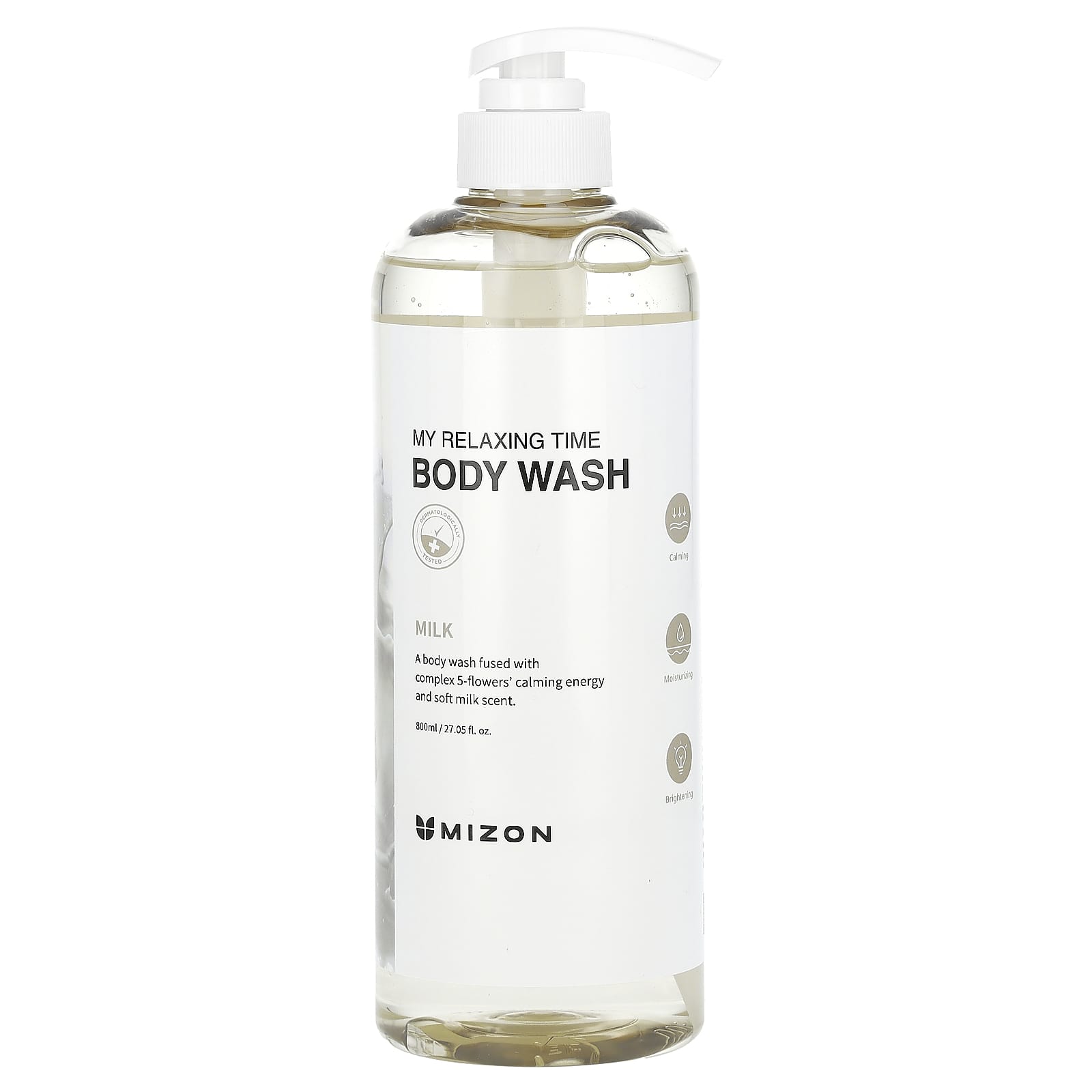 Mizon, My Relaxing Time, Body Wash, Milk, 27.05 fl oz (800 ml) - Image 1