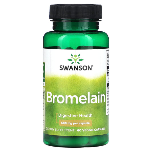 Swanson, Bromelain, 500 mg, 60 Veggie Capsules - Image 1