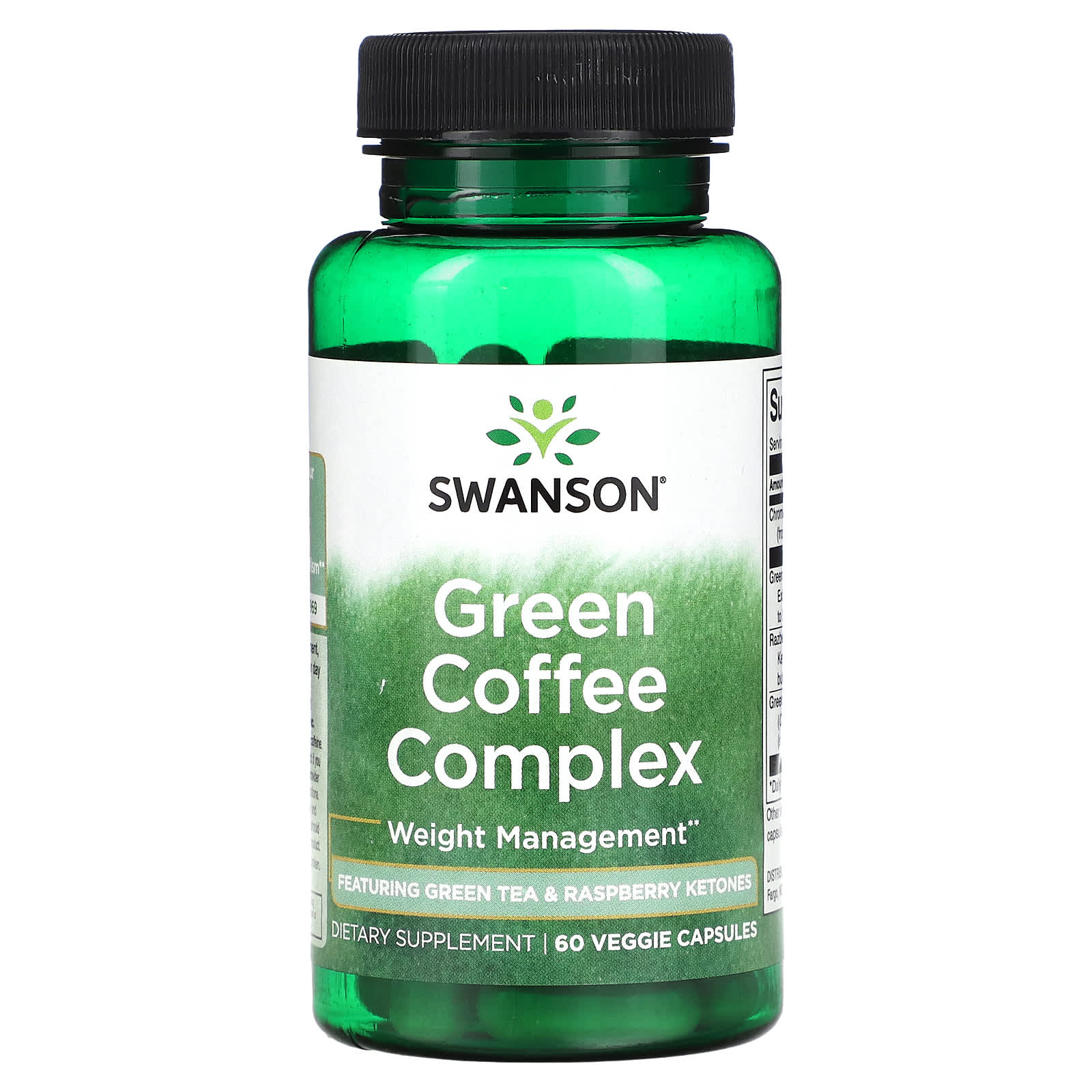 Swanson, Green Coffee Complex, 60 Veggie Capsules - Image 1
