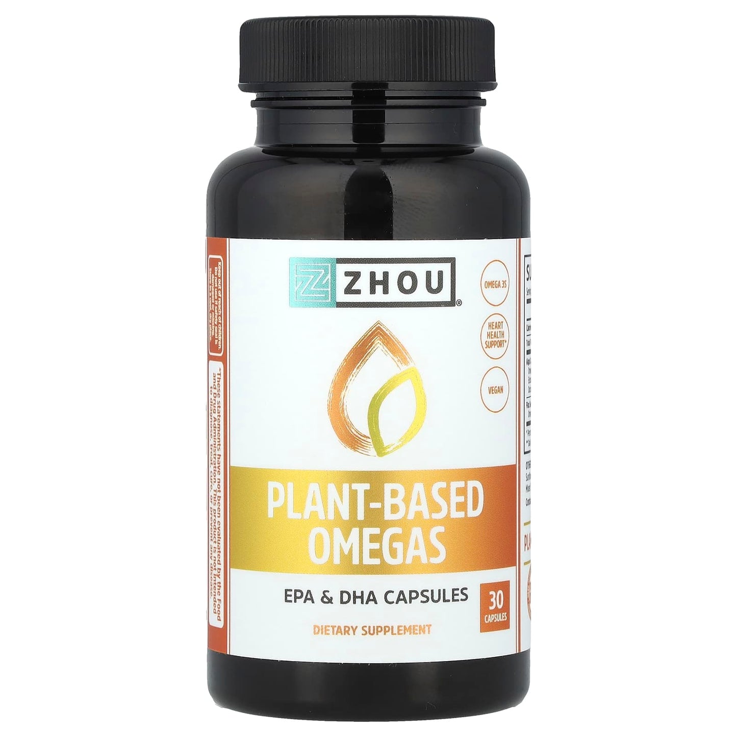 Zhou Nutrition, Plant-Based Omegas, 30 Capsules - Image 1