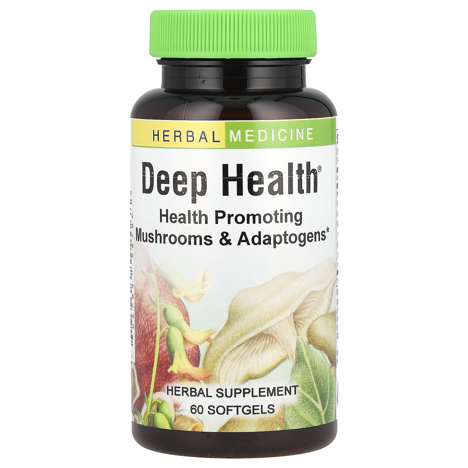 Herbs Etc. Deep Health Adaptogen Mushroom Softgels 60 Count - Image 1
