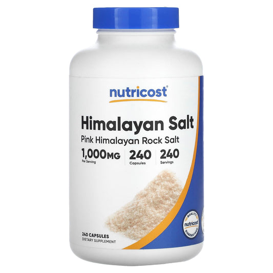Nutricost, Himalayan Salt , 1,000 mg , 240 Capsules - Image 1