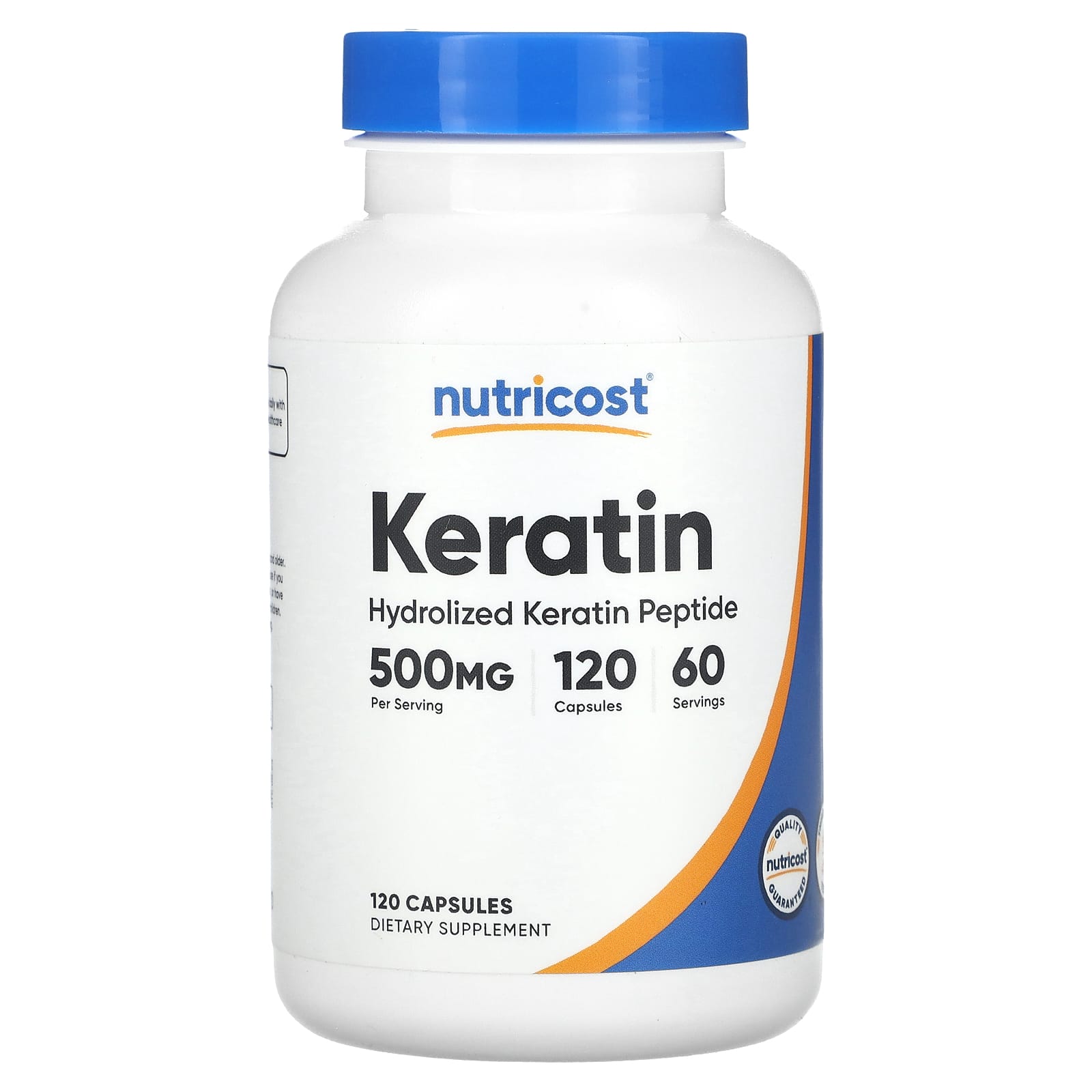 Nutricost, Keratin, 120 Capsules (250 mg per Capsule) - Image 1