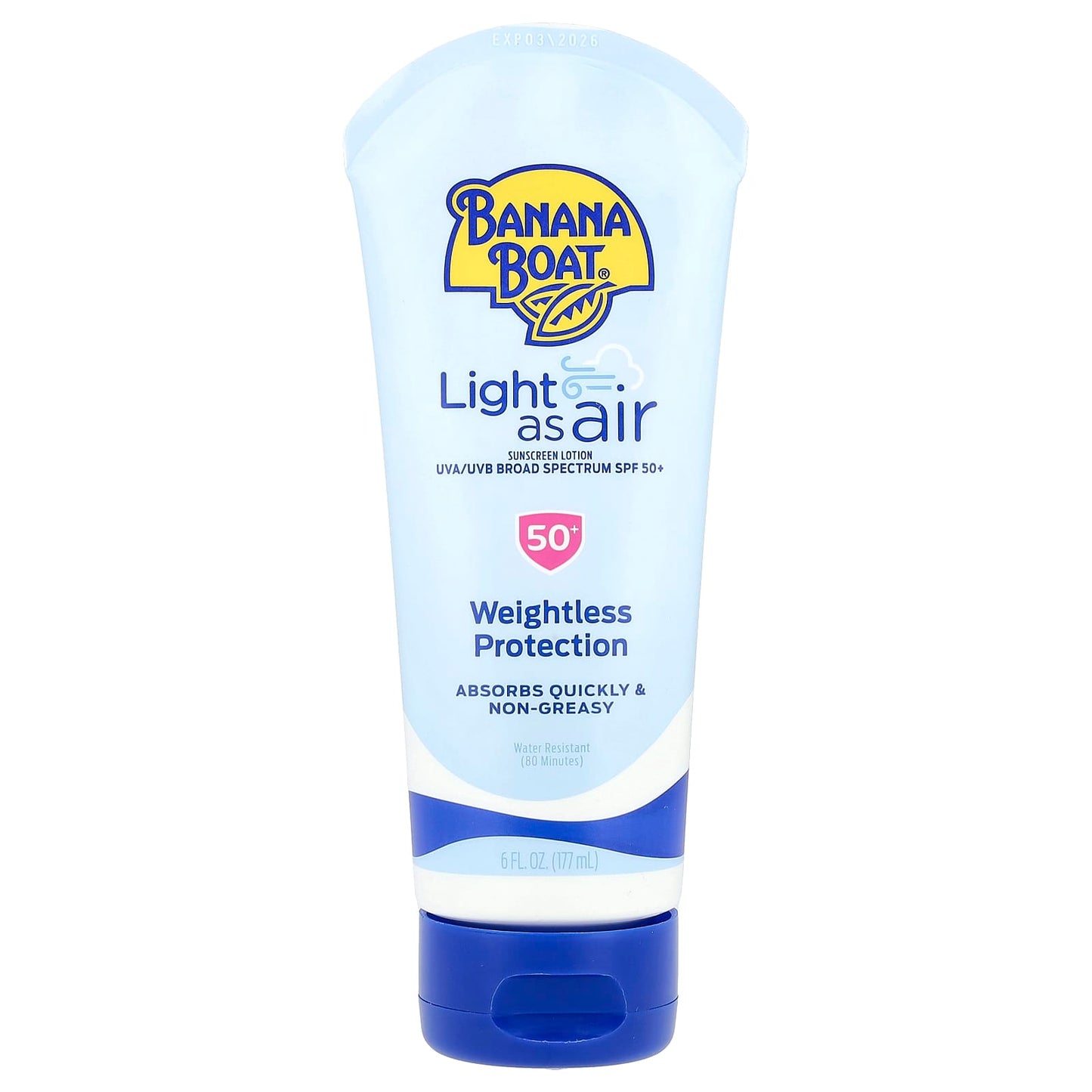 Banana Boat Light As Air Sunscreen Lotion SPF 50+ 6 fl oz - Image 1