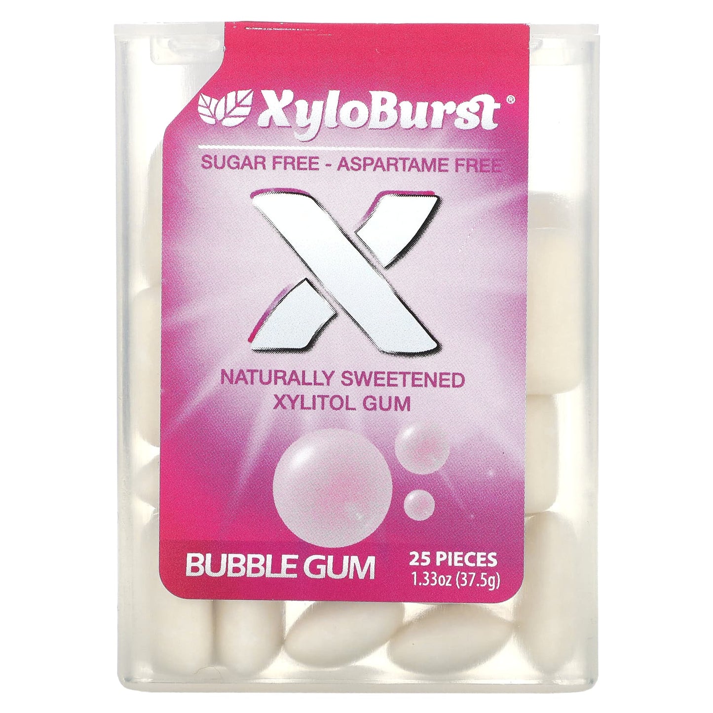 Xyloburst, Xylitol Gum, Bubble Gum, 25 Pieces - Image 1