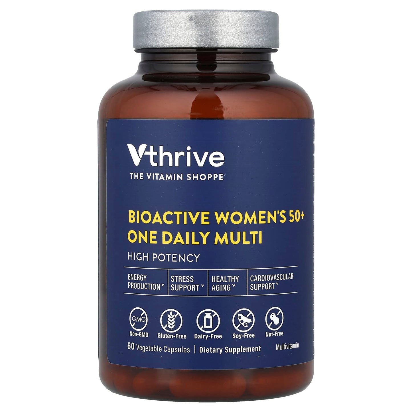Vthrive, Bioactive Women's 50+ One Daily Multi, 60 Vegetable Capsules - Image 1