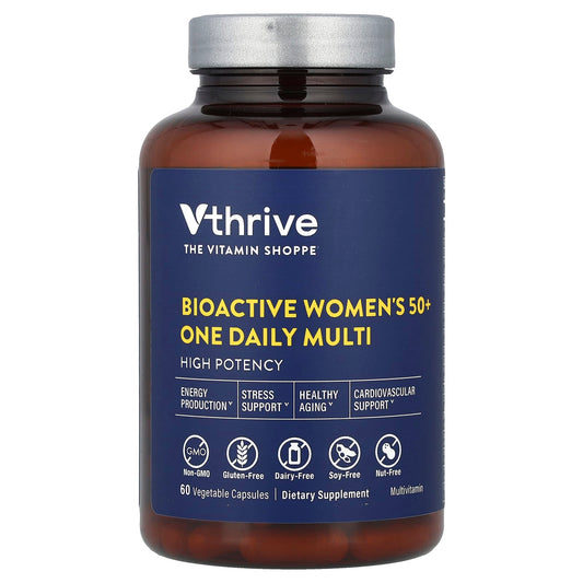Vthrive, Bioactive Women's 50+ One Daily Multi, 60 Vegetable Capsules - Image 1
