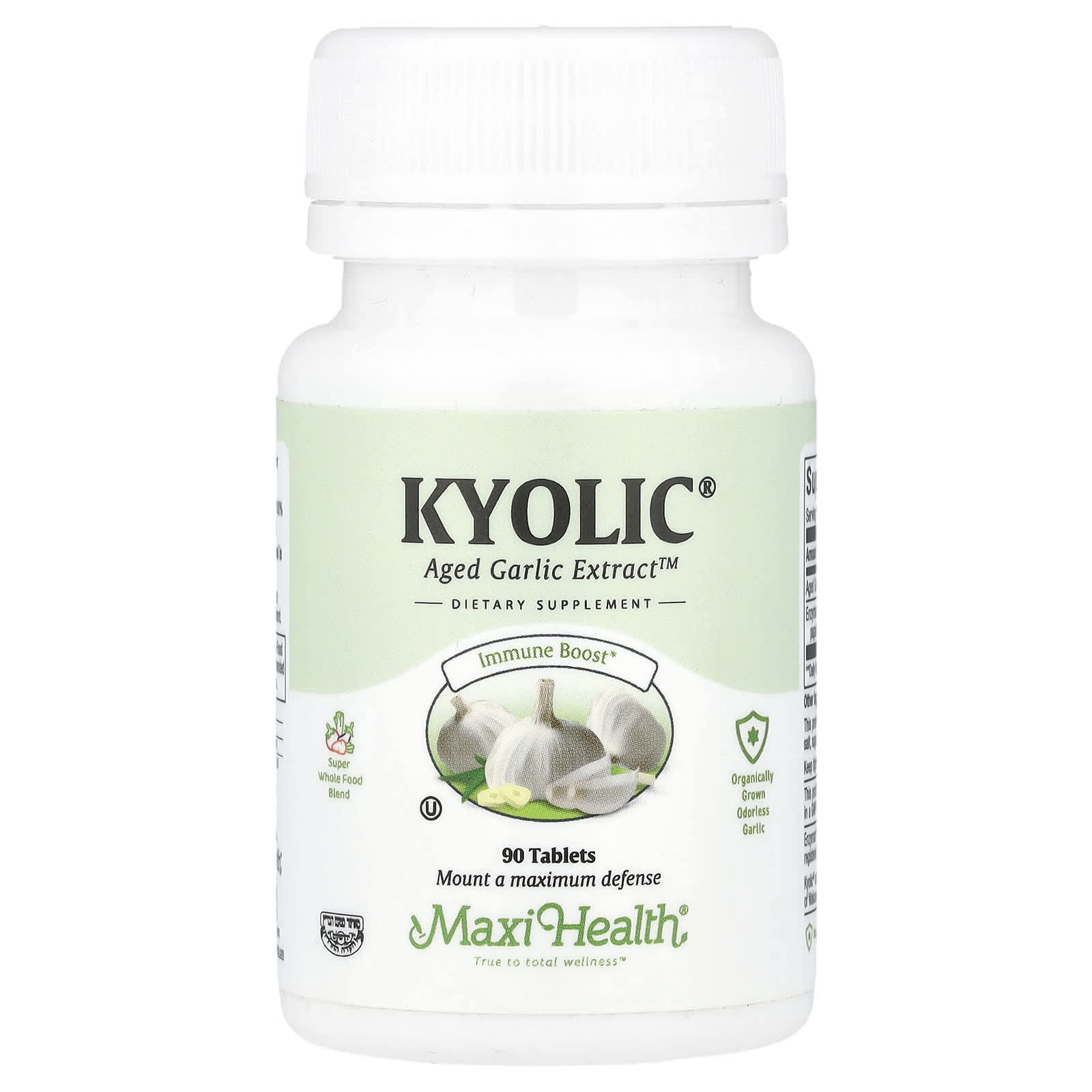Maxi Health, Kyolic®, Aged Garlic Extract™, 90 Tablets - Image 1