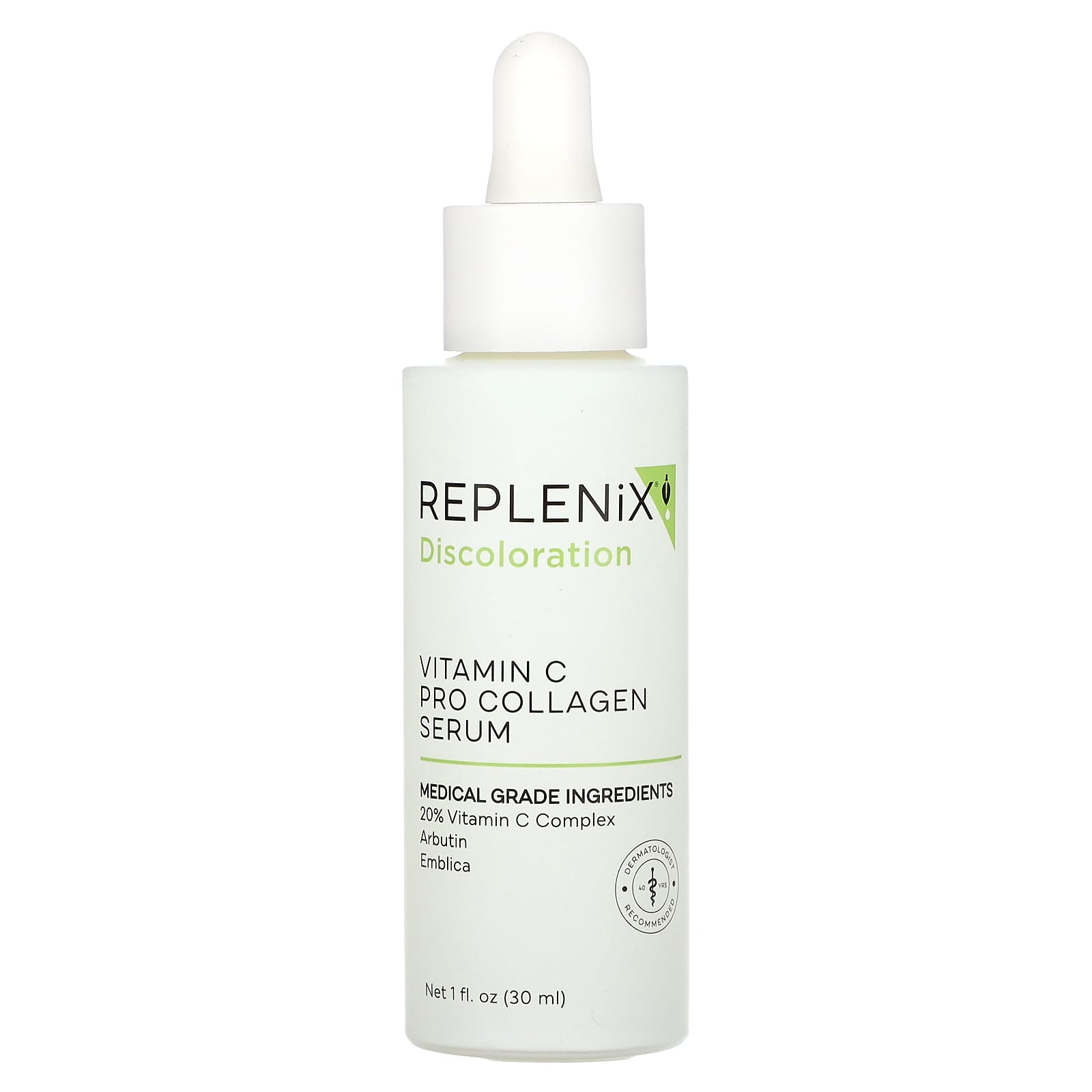 Replenix, Discoloration, Vitamin C Pro Collagen Serum, Fragrance Free, 1 fl oz (30 ml) - Image 1
