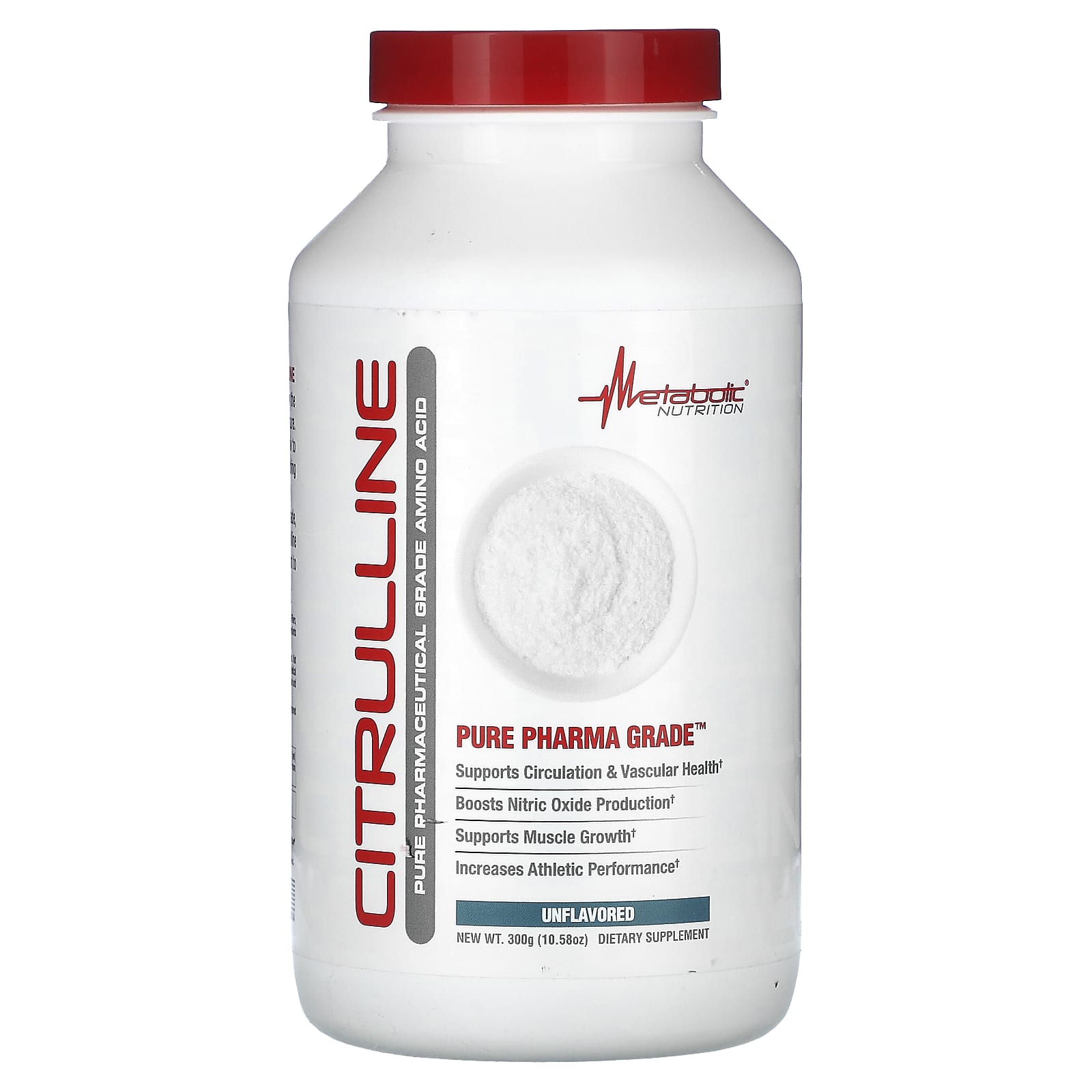 Metabolic Nutrition, Citrulline, Unflavored , 10.58 oz (300 g) - Image 1