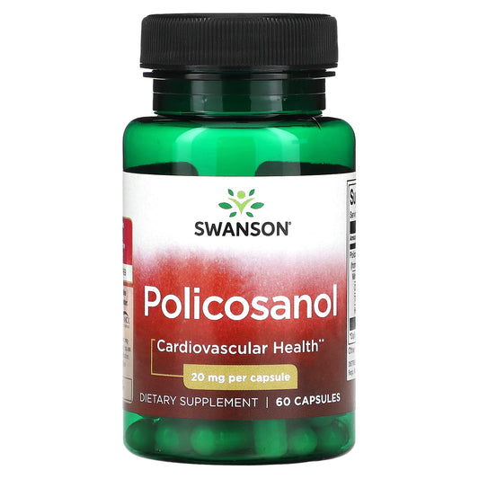 Swanson, Policosanol, 20 mg, 60 Capsules - Image 1