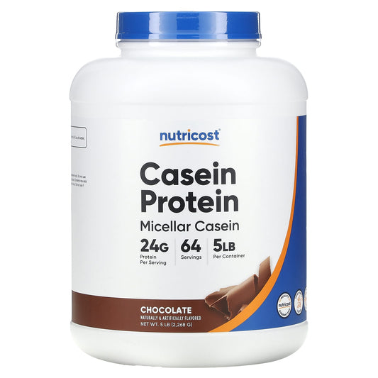Nutricost, Casein Protein, Chocolate, 5 lb (2,268 g) - Image 1