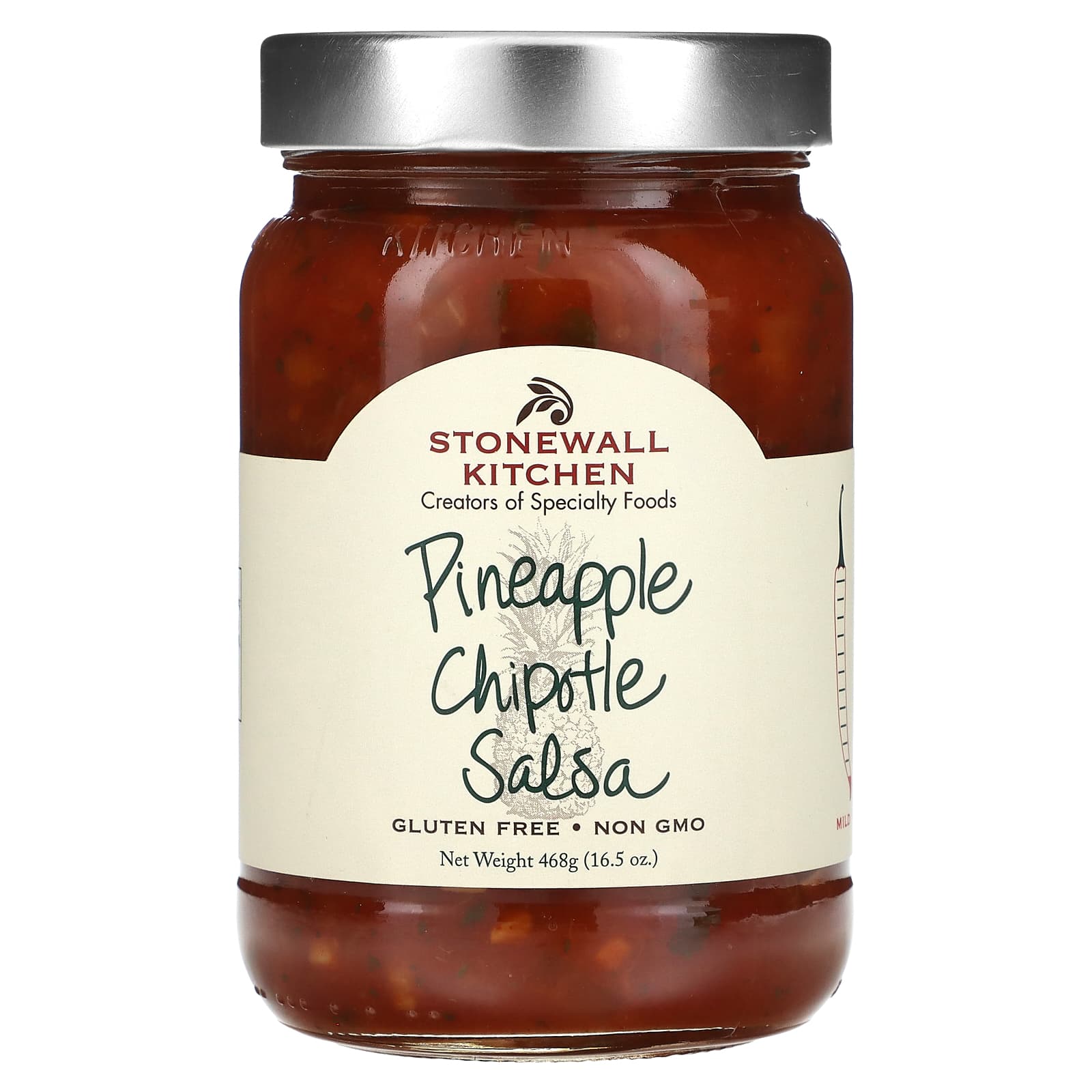 Stonewall Kitchen, Pineapple Chipotle Salsa, Mild, 16.5 oz (468 g) - Image 1