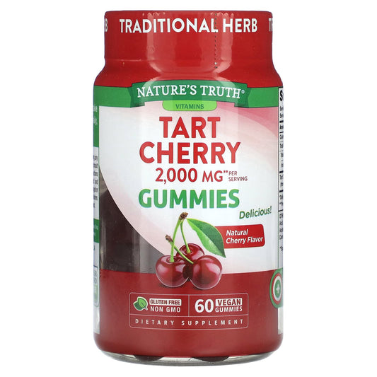 Nature's Truth, Tart Cherry, Natural Cherry, 60 Vegan Gummies (1,000 mg per Gummy) - Image 1