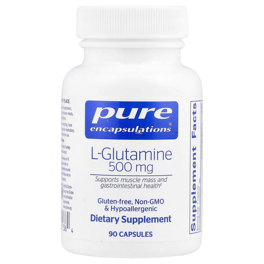 Pure Encapsulations, L-Glutamine, 500 mg, 90 Capsules - Image 1