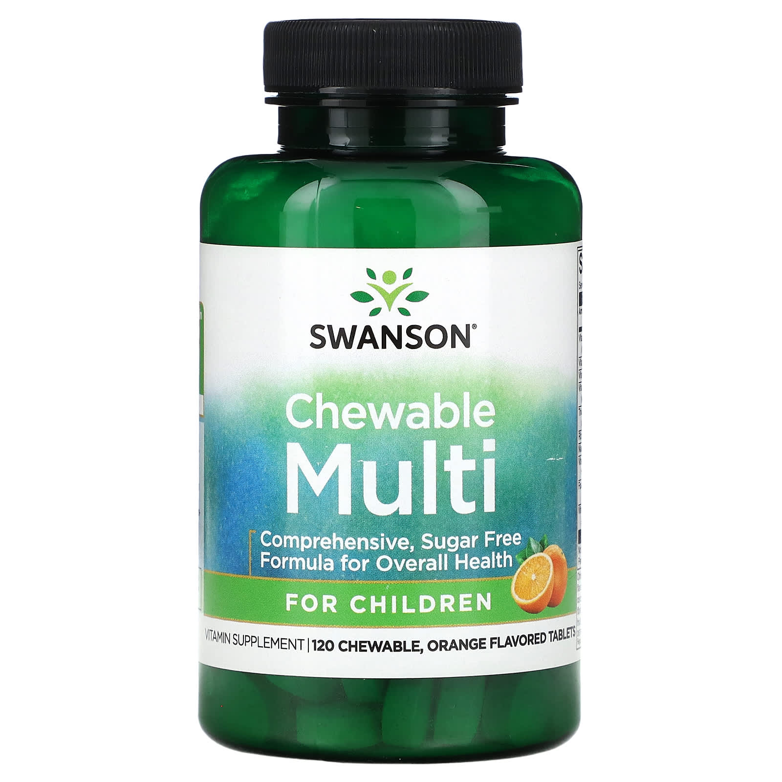 Swanson, Chewable Multi for Children, Orange, 120 Chewable Tablets - Image 1