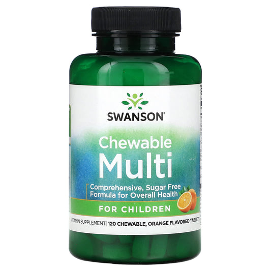 Swanson, Chewable Multi for Children, Orange, 120 Chewable Tablets - Image 1