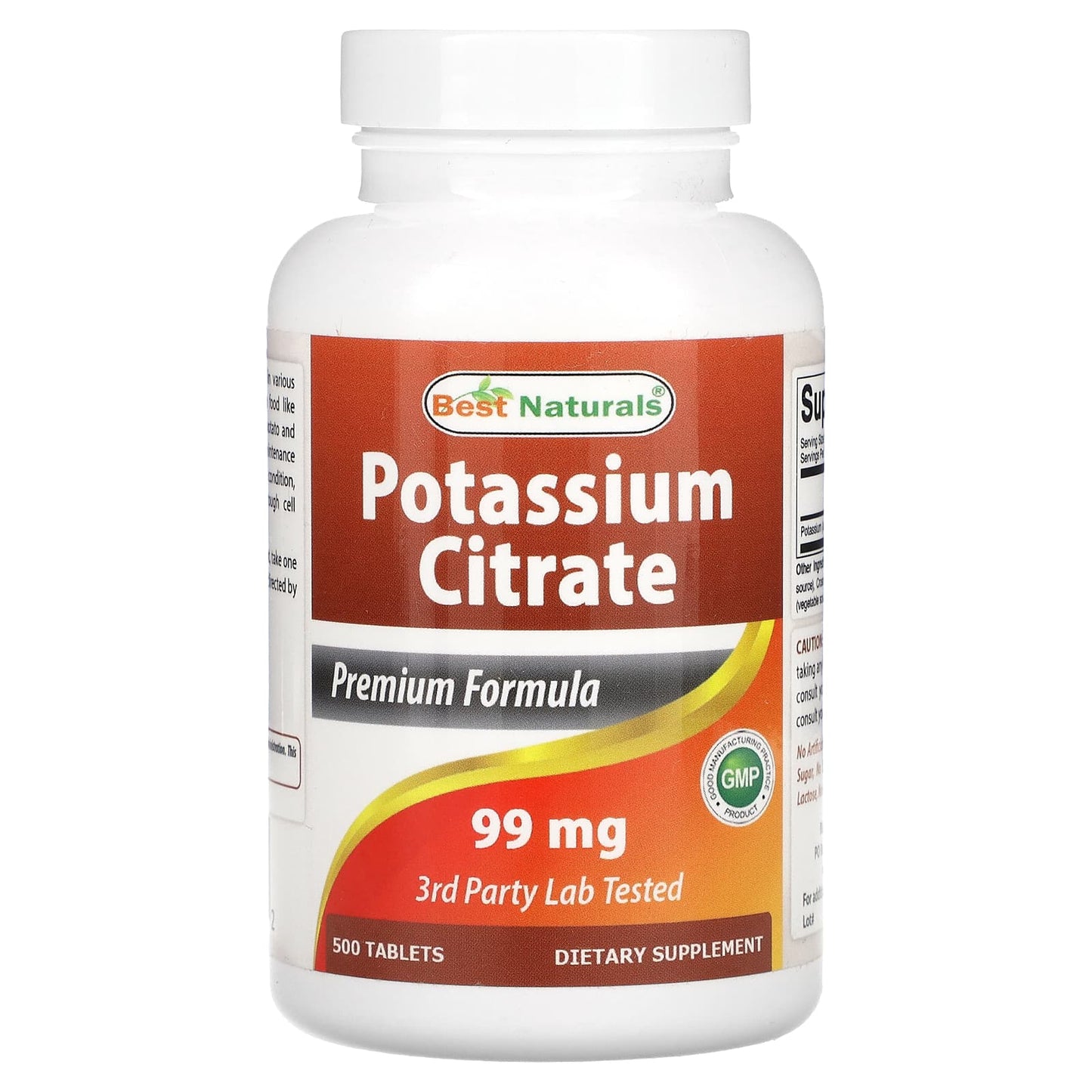 Potassium Citrate Supplement for Heart Health & Muscle Function - 500 Tablets - Image 1