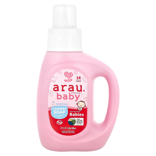 Gentle Laundry Soap for Babies by arau.baby, 27 fl oz (800 ml) - Image 1