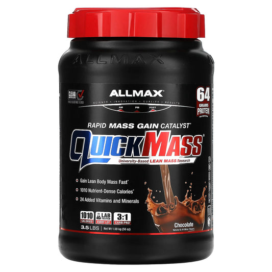 ALLMAX QuickMass Rapid Mass Gain Catalyst, Chocolate, 3.5 lbs - Image 1