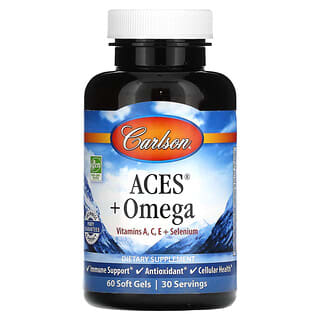 Carlson ACES + Omega Immune Support Supplement, 60 Softgels