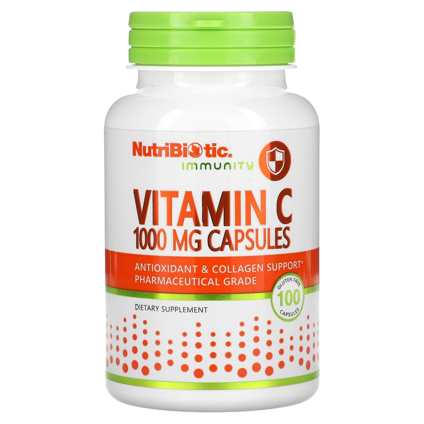 NutriBiotic, Immunity, Vitamin C, 1,000 mg, 100 Gluten Free Capsules - Image 1