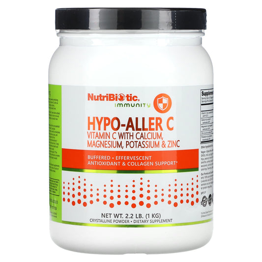 NutriBiotic, Immunity, Hypo-Aller C, Vitamin C with Calcium, Magnesium, Potassium & Zinc, 2.2 lb (1 kg) - Image 1