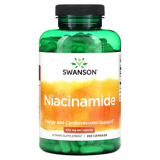 Swanson, Niacinamide, 500 mg, 250 Capsules - Image 1