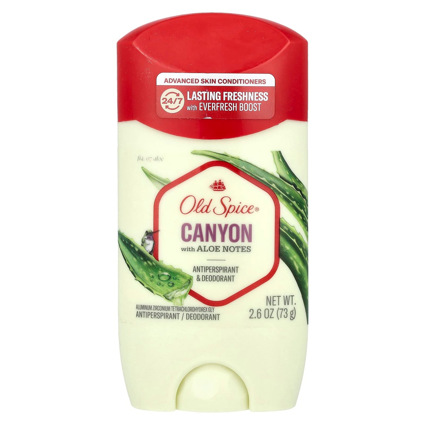 Old Spice, Canyon Antiperspirant & Deodorant, Aloe, 2.6 oz (73 g) - Image 1