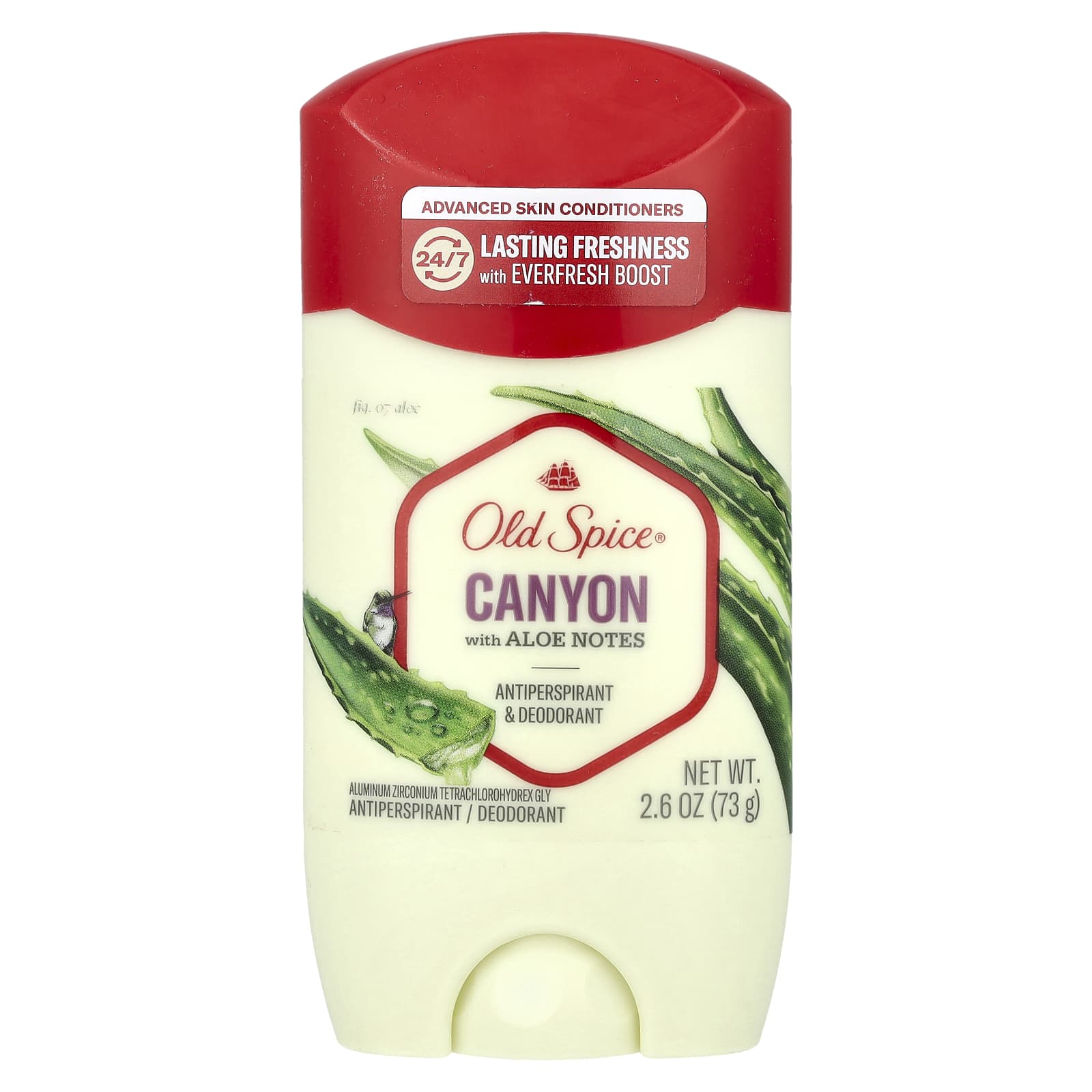 Old Spice, Canyon Antiperspirant & Deodorant, Aloe, 2.6 oz (73 g) - Image 1