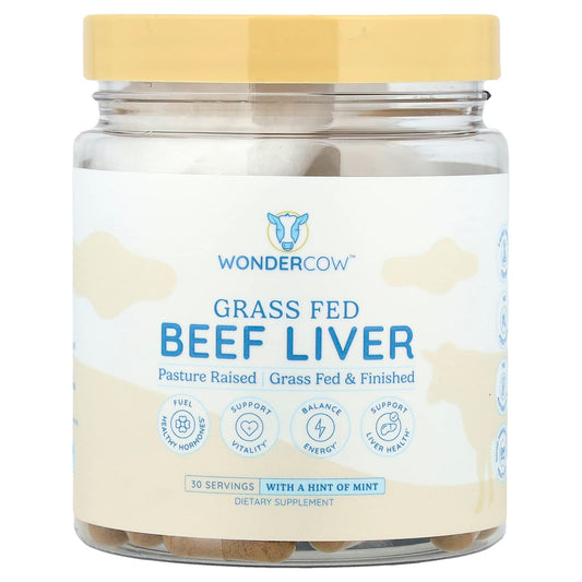 Wondercow, Grass Fed Beef Liver, 120 Capsules - Image 1