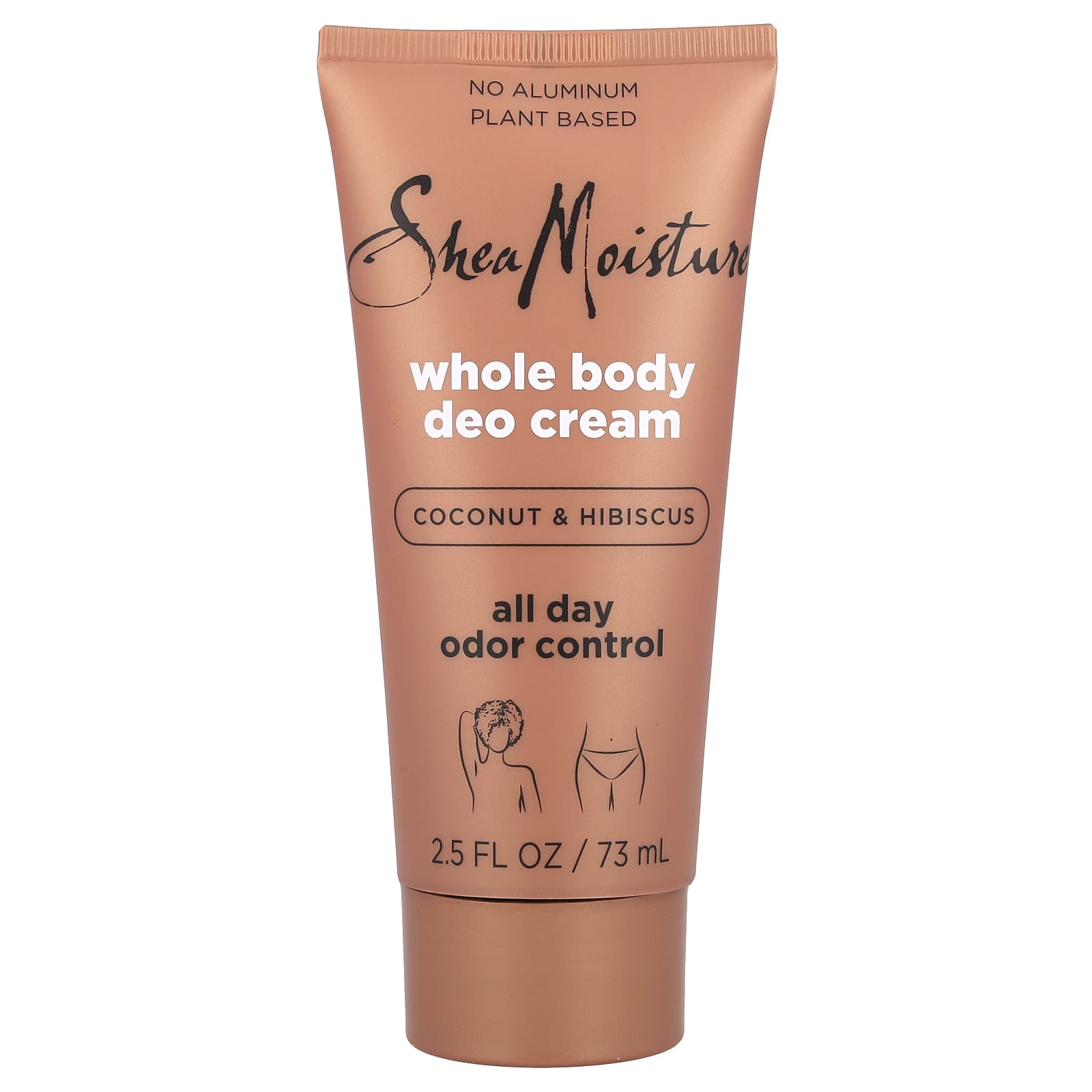 SheaMoisture, Whole Body Deo Cream, Coconut & Hibiscus, 2.5 fl oz (73 ml) - Image 1