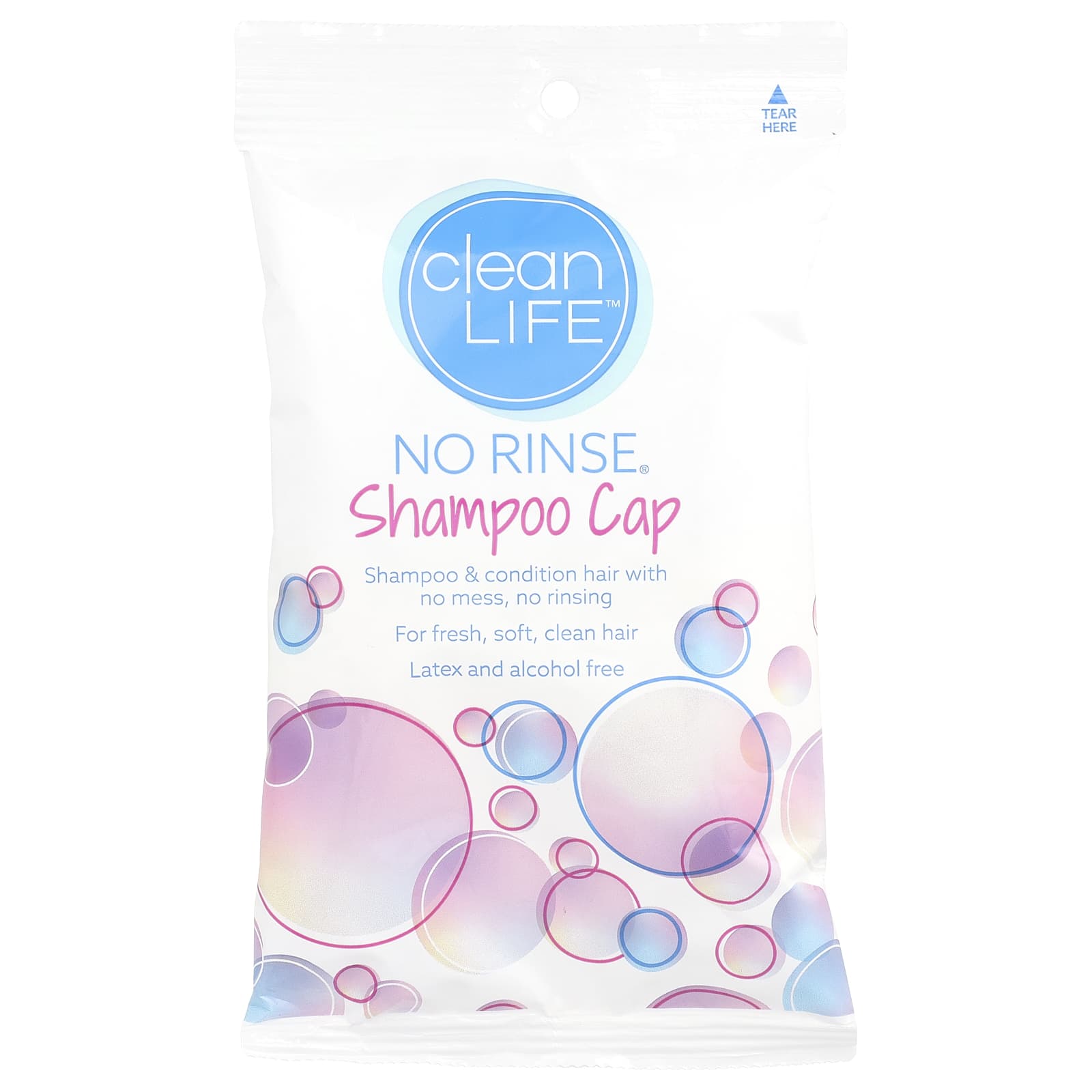 CleanLife No Rinse Shampoo Cap, Easy Hair Cleaning for Fresh Hair - Image 1