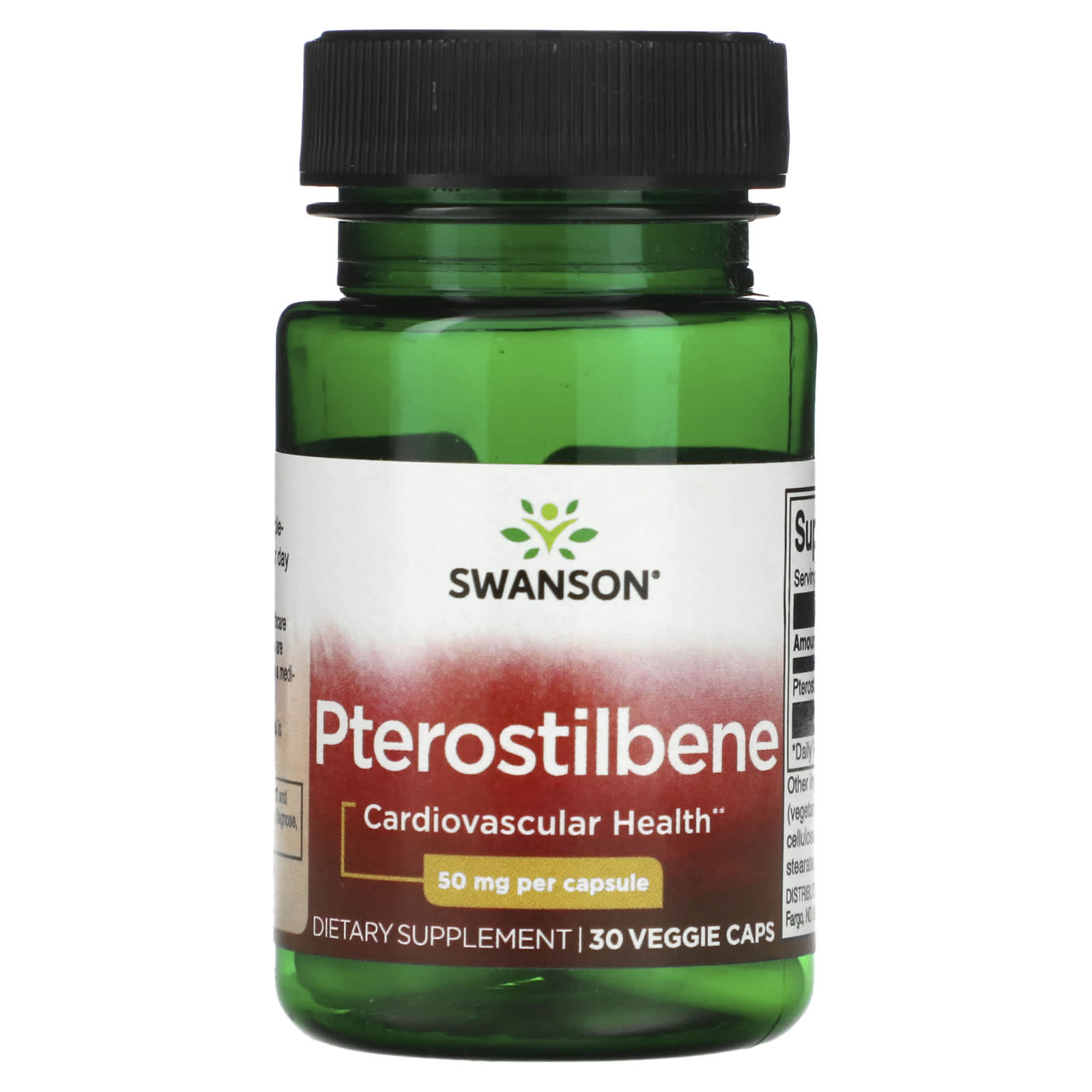 Swanson, Pterostilbene, 50 mg , 30 Veggie Caps - Image 1
