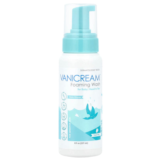 Vanicream, Foaming Wash, For Baby, Sensitive Skin, Tear Free, 8 fl oz (237 ml) - Image 1