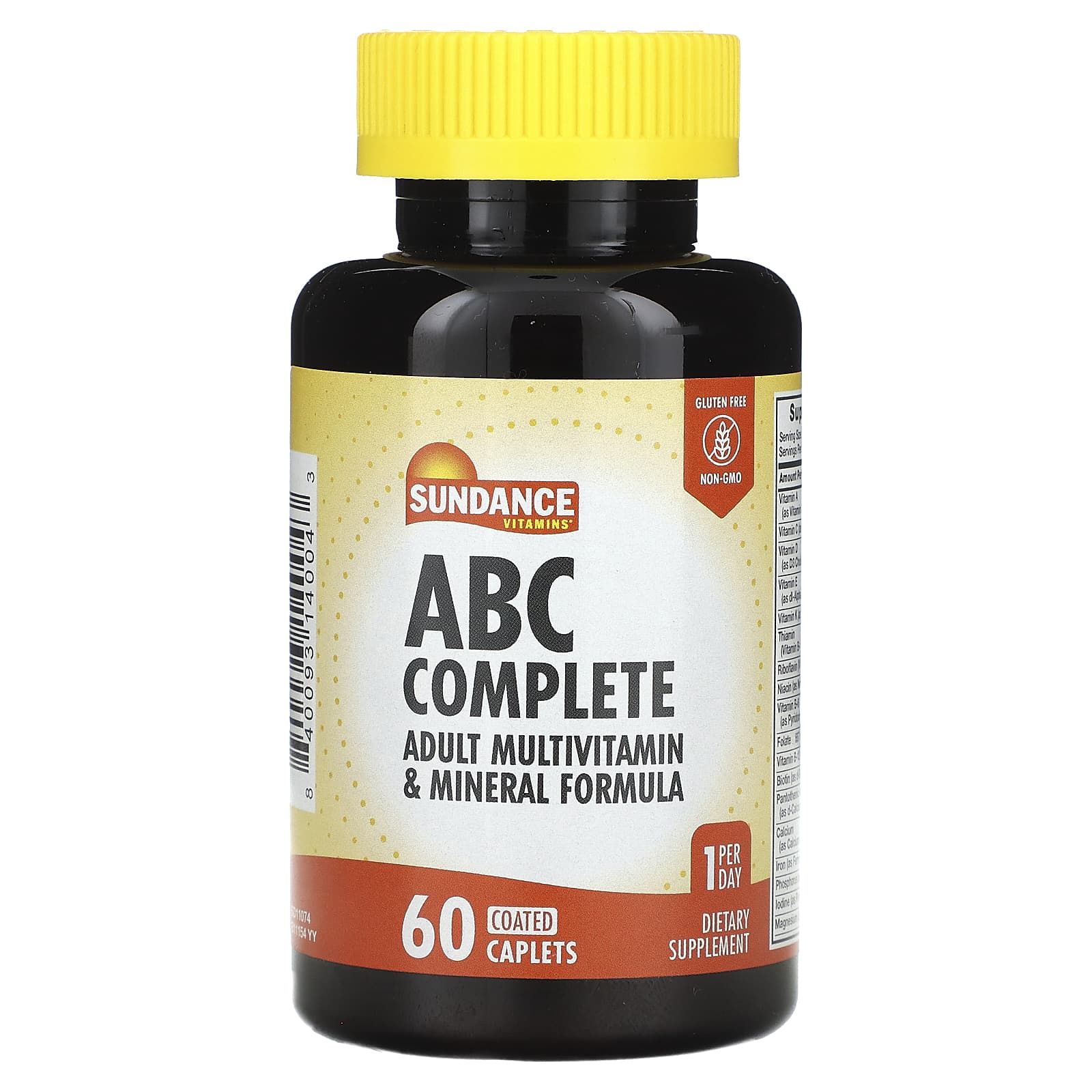Sundance Vitamins, ABC Complete, Adult Multivitamin & Mineral Formula, 60 Coated Caplets - Image 1