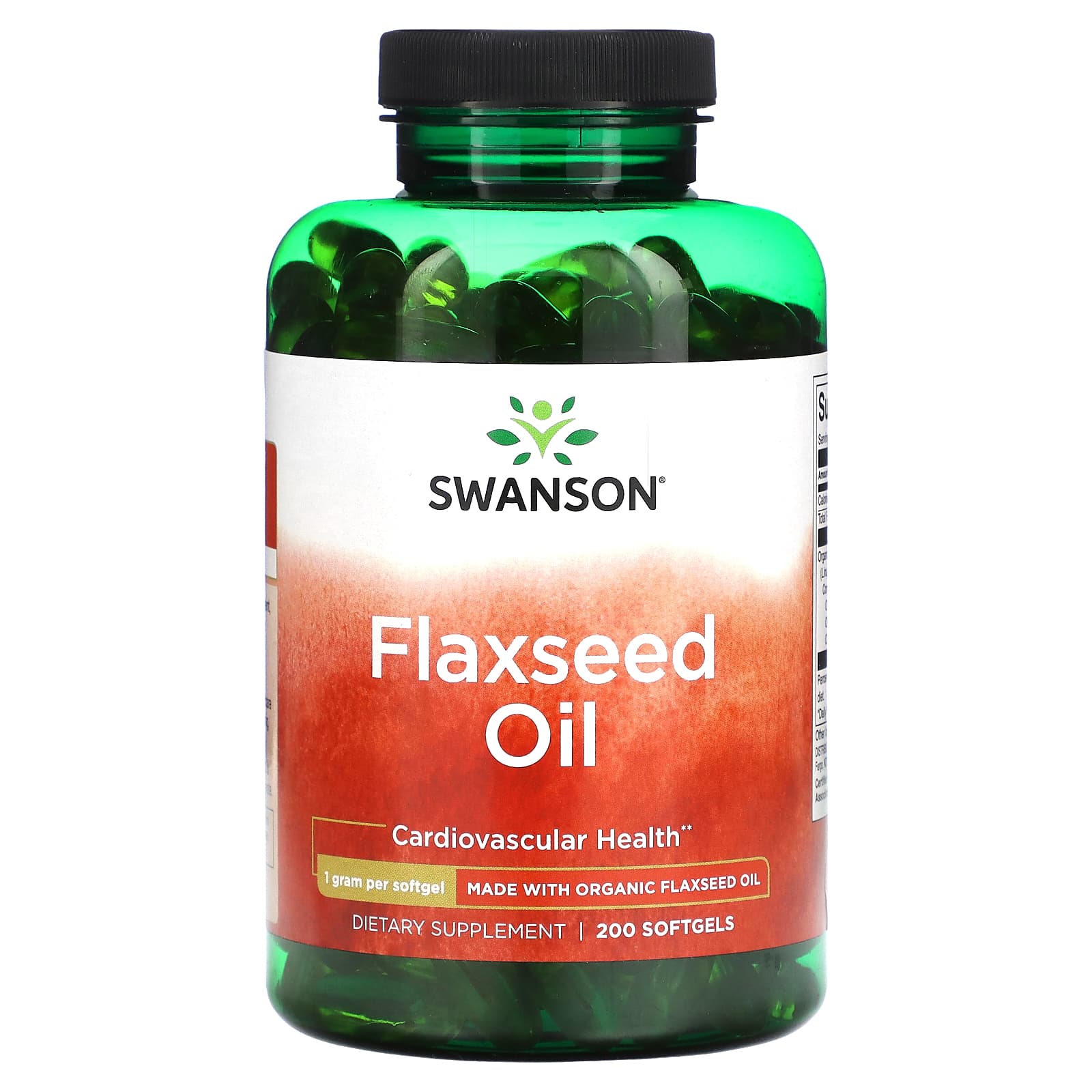 Swanson, Flaxseed Oil, 1,000 mg, 200 Softgels - Image 1