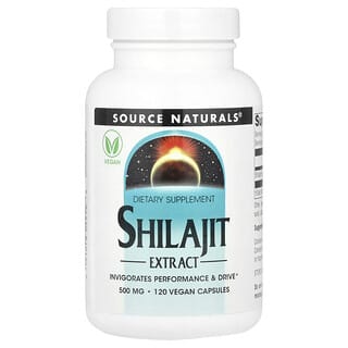 Boost Energy & Drive with Source Naturals Shilajit Extract, 120 Capsules