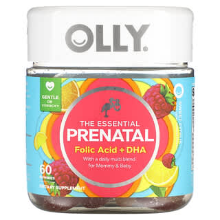 Prenatal Folic Acid + DHA Gummies by OLLY, Sweet Citrus, 60 Count