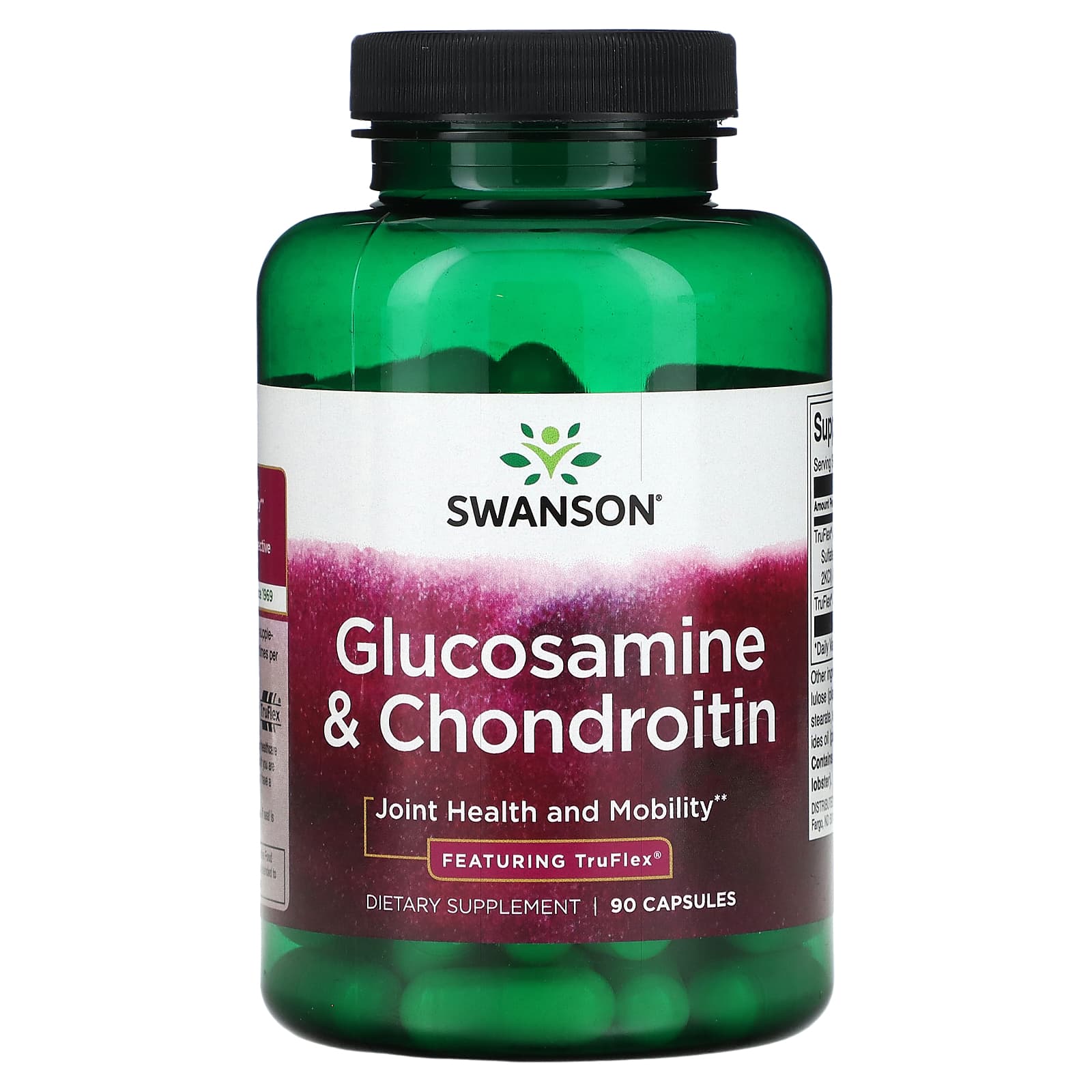 Swanson, Glucosamine & Chondroitin, Featuring TruFlex, 90 Capsules - Image 1